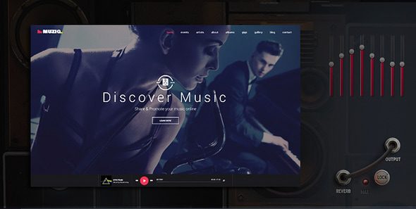 Muziq v1.4-音乐乐队和音乐家WordPress主题下载