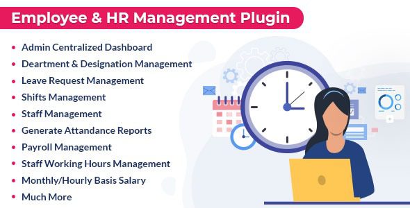 Employee And HR Manager Plugin v3.3.0 员工和人力资源管理器插件下载