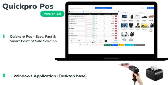 QuickPro POS V1.0 – 简单，快速和智能的销售点解决方案源码下载