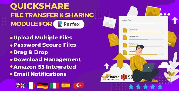 QuickShare v1.1.0 – Perfex CRM的文件传输和共享模块