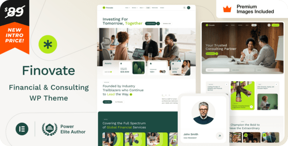 Finovate v25.0  – 财务顾问和业务咨询WordPress主题下载