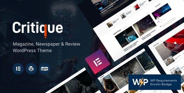 Critique v1.14.0 杂志，报纸和评论WordPress主题下载