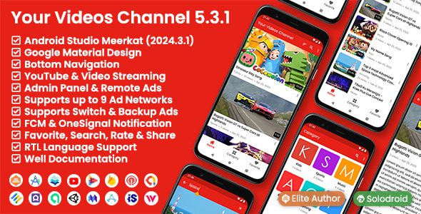 Your Videos Channel v5.3.1 Android平台下运行的移动视频系统源码下载