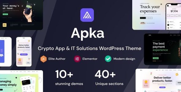 Apka v1.13 应用登录页wordpress主题下载