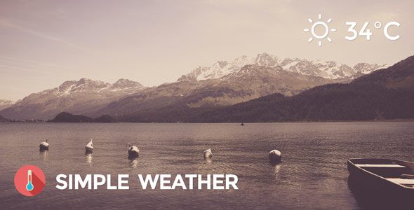 Weather v4.5.2-简单的天气WordPress短代码和小部件插件下载