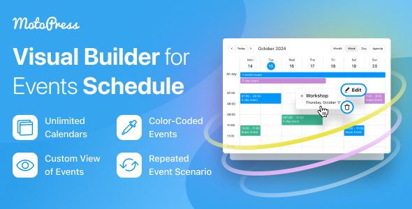 Events Calendar WordPress Plugin by MotoPress v1.1.0 事件日历WordPress插件下载