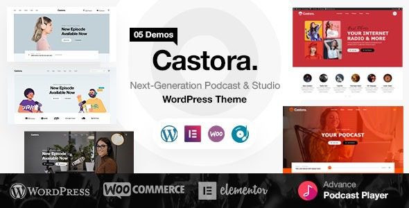 Castora v1.1.1 播客WordPress主题下载