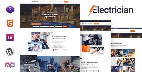 Electrician v5.6 电力服务WordPress主题下载