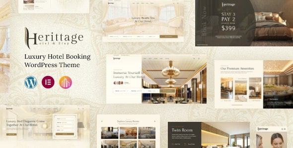 Herittage v1.0.9 酒店预订WordPress主题下载