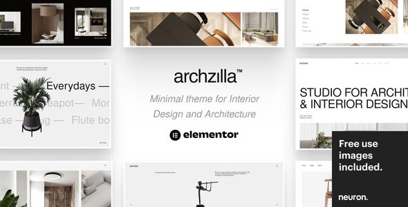 Archzilla v1.1.0-室内设计和建筑的最小WordPress主题下载