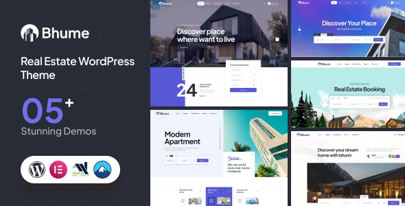 Bhume V1.0.9-房地产WordPress主题下载