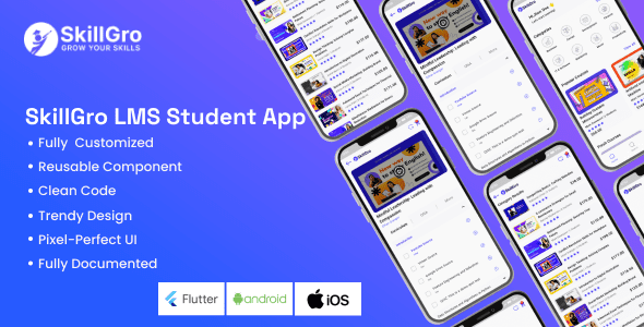 SkillGro LMS Student App v1.0-课程与学习管理系统app源码下载