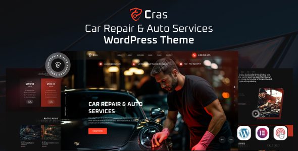 CRAS V1.0.7-汽车维修和汽车服务WordPress主题下载