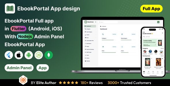 EbookPortal v1.0 – 电子书完整的应用程序与nodejs后端扑来 – ReadHub App 源码下载