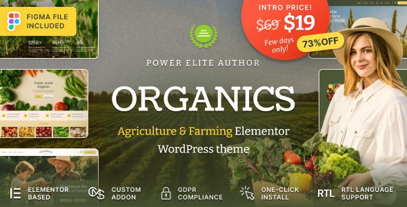 Organics v1.0.1-农业和食品农场WordPress主题下载
