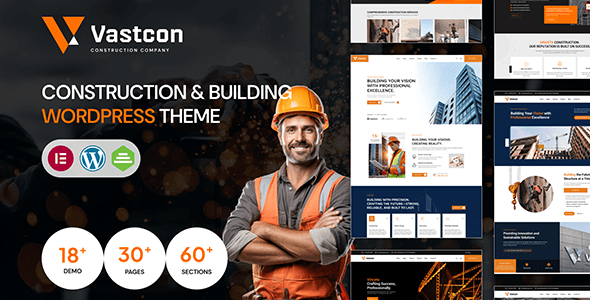 VASTCON V1.0.1-建筑与建筑WordPress主题下载