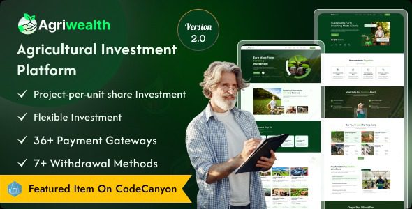 AgriWealth v2.1 农业HYIP投资和电子商务解决方案PHP源码下载