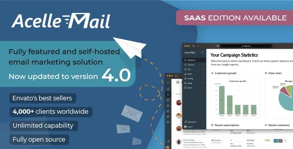 AcelleMail Email Marketing v4.1.5-p22 电子邮件营销网络应用程序PHP源码下载