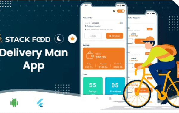 StackFood Multi Restaurant – Food Ordering Delivery Man App v8.5 app源码下载