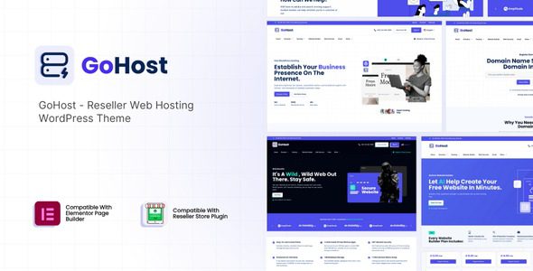 GoHost v5.2 转售者网络托管WordPress主题下载