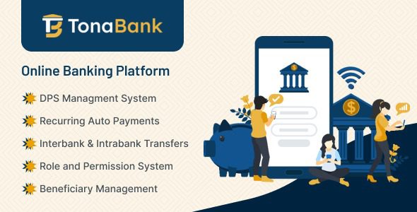 TonaBank v1.0 – 在线银行平台PHP源码下载