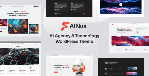 Ainus v1.0- AI代理和技术WordPress主题下载