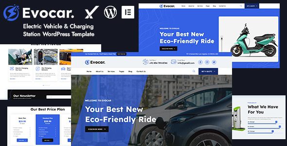 EVOCAR V1.0-电动汽车和充电站WordPress主题下载