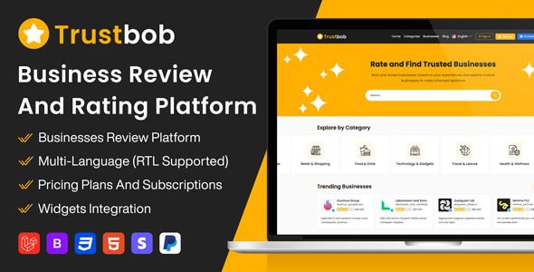 Trustbob v1.1 – 业务审查和评级平台（SAAS）源码下载