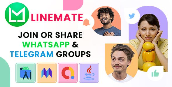 Linemate v8.0-无限的WhatsApp和电报组链接app源码下载