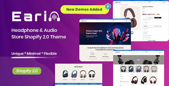 Earin v1.0-耳机和音频商店Shopify 2.0主题下载