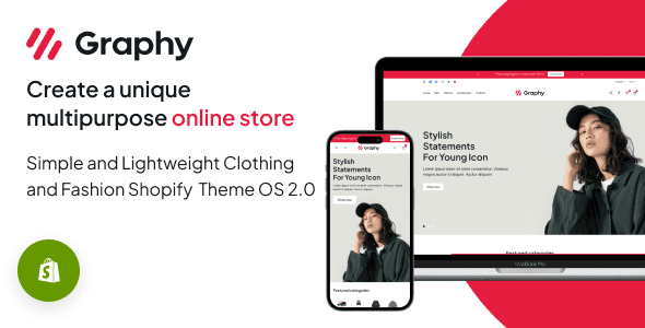 Graphy 1.0 – 简单轻巧的服装和时尚Shopify主题OS 2.0下载