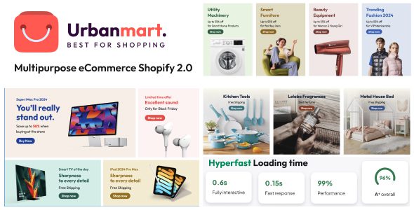 Urbanmart 1.0 -多功能Shopify OS 2.0主题下载
