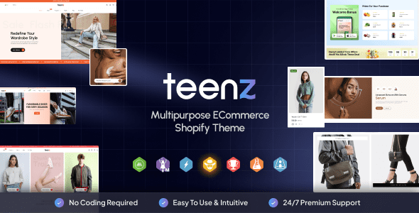TEENZ 1.0 -多功能Shopify主题OS 2.0下载