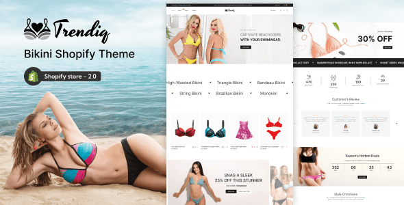 Trendiq 1.0 -内衣，比基尼商店Shopify主题下载