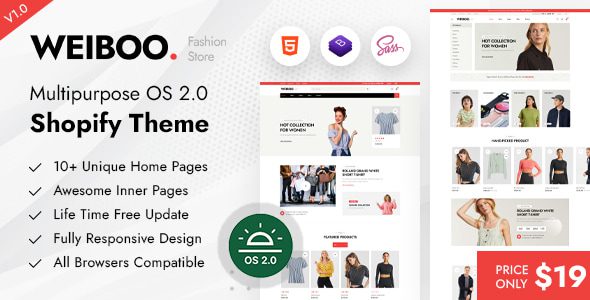 Weiboo 1.0 – 最轻量化多功能Shopify主题OS 2.0下载