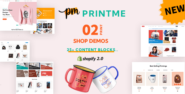 printme 1.0 -响应式印刷商店Shopify主题下载