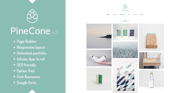 PineCone v5.4.2 创意Portfolio和代理博客wordpress主题下载