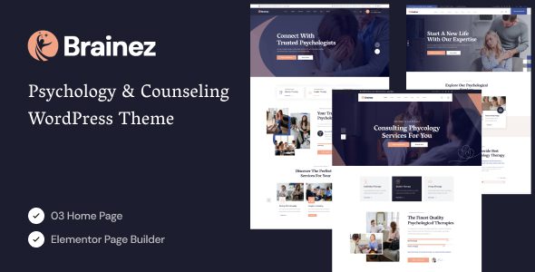 Brainez v1.0.1-心理学和咨询WordPress主题下载