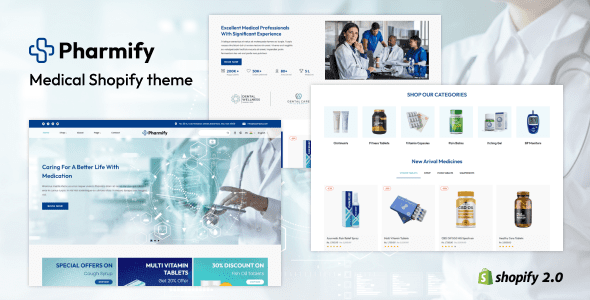 Pharmify v1.1-药房和医疗商店Shopify主题下载