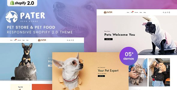 Pater V1.0-宠物商店和宠物食品响应式Shopify 2.0主题下载