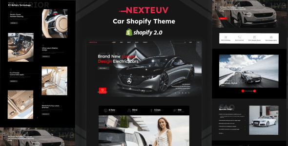 Nexteuv 1.0 -电动汽车商店，单产品Shopify主题下载