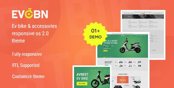 EVOBN V1.0-电动汽车自行车和配件响应式Shopify主题下载