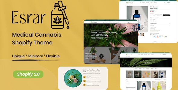 ESRAR 1.0 -医用大麻Shopify主题下载
