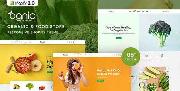 Ognic 1.0 -有机和食品商店Shopify 2.0主题下载