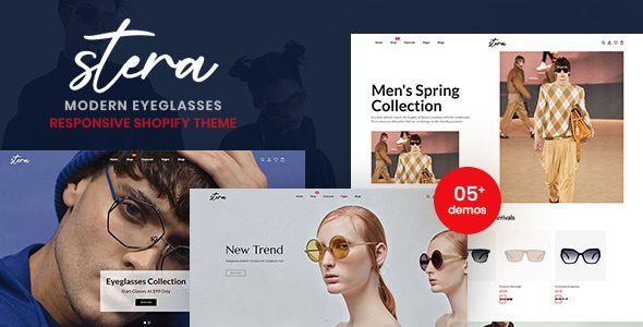 Stera 1.0 -现代眼镜响应式Shopify主题下载