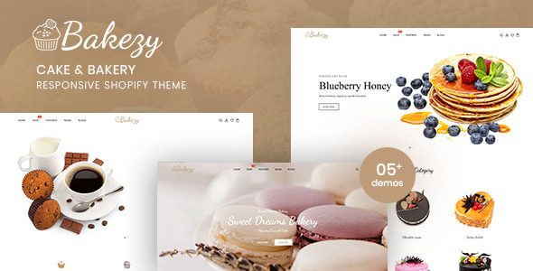 Bakezy 1.0 -蛋糕＆面包店响应式Shopify主题下载