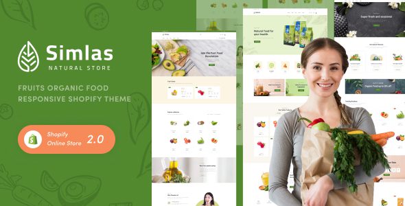 Simlas 1.0 -水果有机食品反应式Shopify主题下载