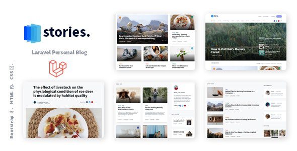 Stories v1.37.4 – Laravel创意多语言博客PHP源码下载