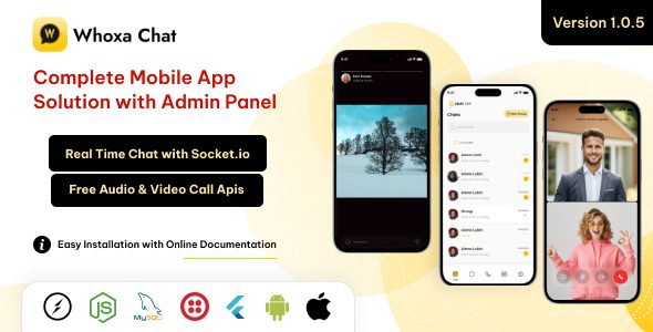 Whoxa App v1.1.0 – Whatsapp 克隆应用程序app源码下载