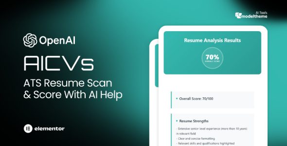 AICVs v1.0.0 – AI 简历扫描器、评分器和 ATS 检查器插件下载